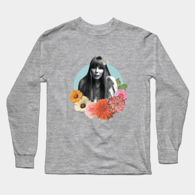 Joni Mitchell Collage Long Sleeve T-Shirt by luliga